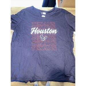Houston Texans T Shirt Womens 2XL NFL Apparel Short Sleeve VNeck. Nwt. O
